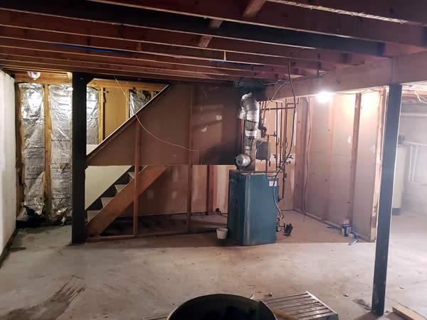 Before Castaldo Basement Renovations & Remodeling